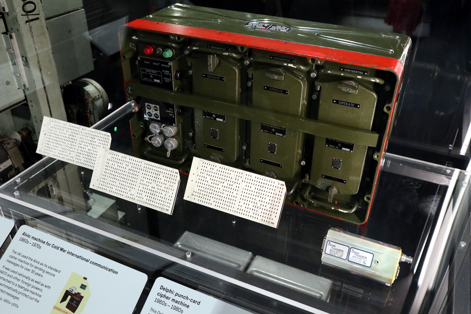 The Delphi punched-card encryption amchine.