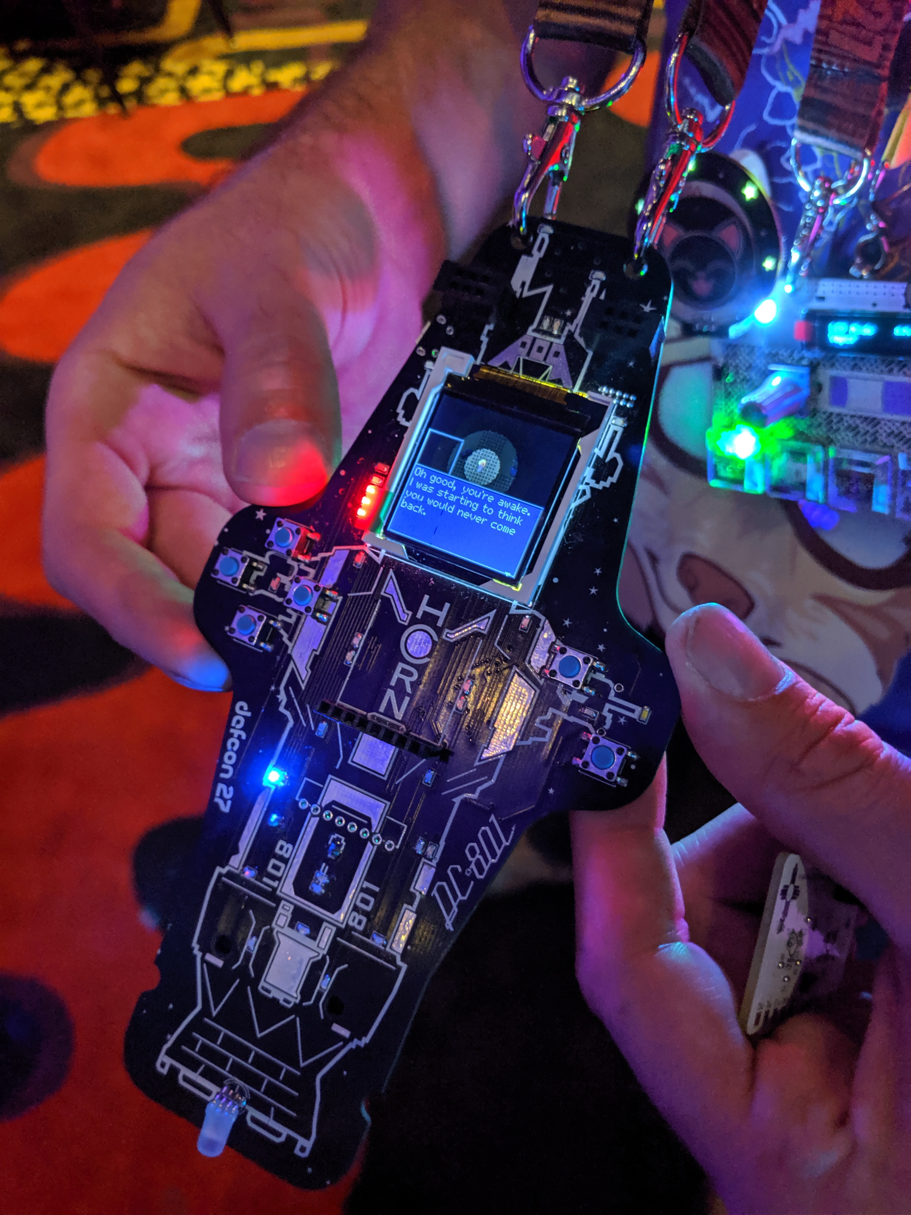 DC801 HCRN badge - front