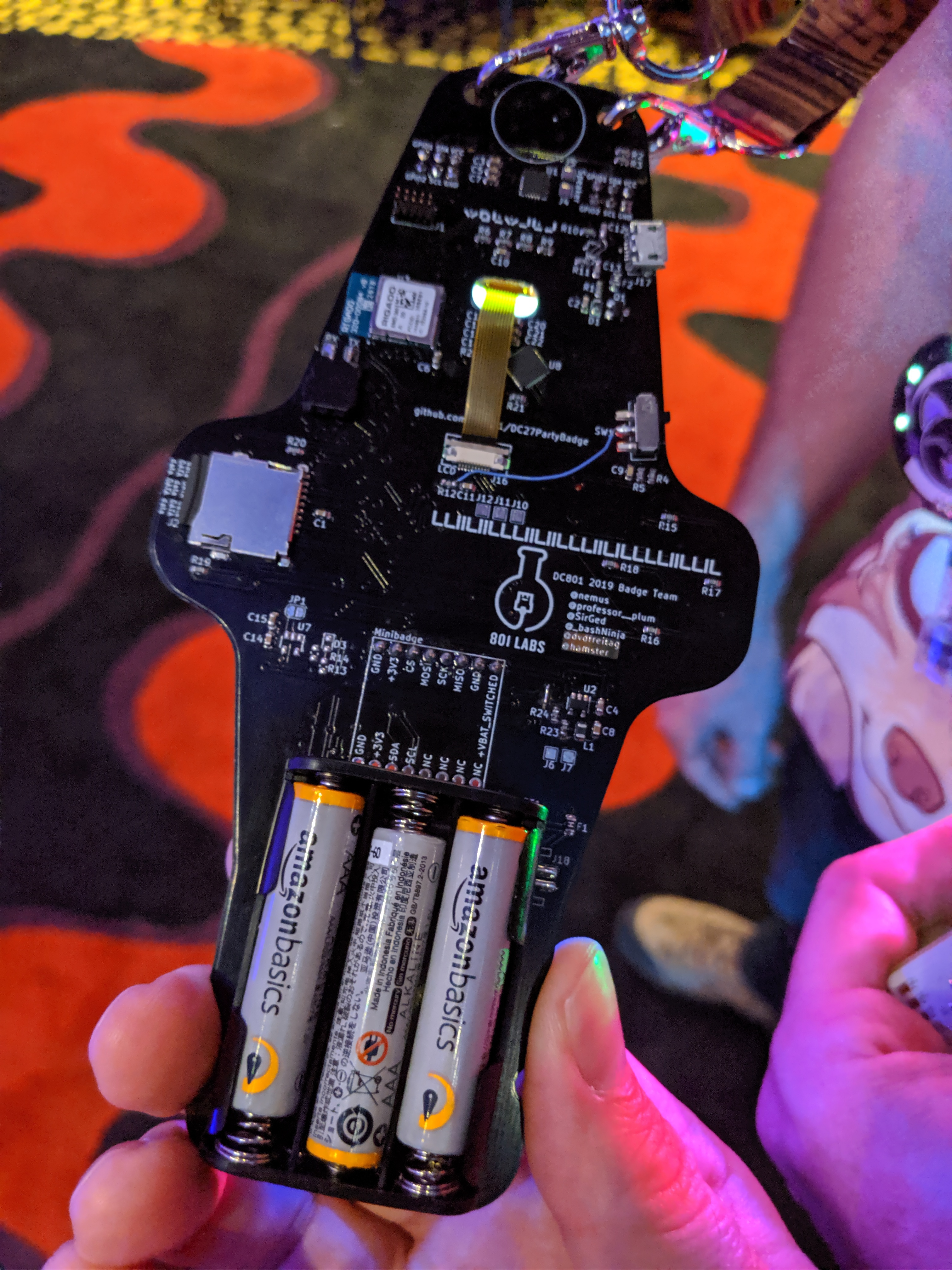 DC801 HCRN badge - rear