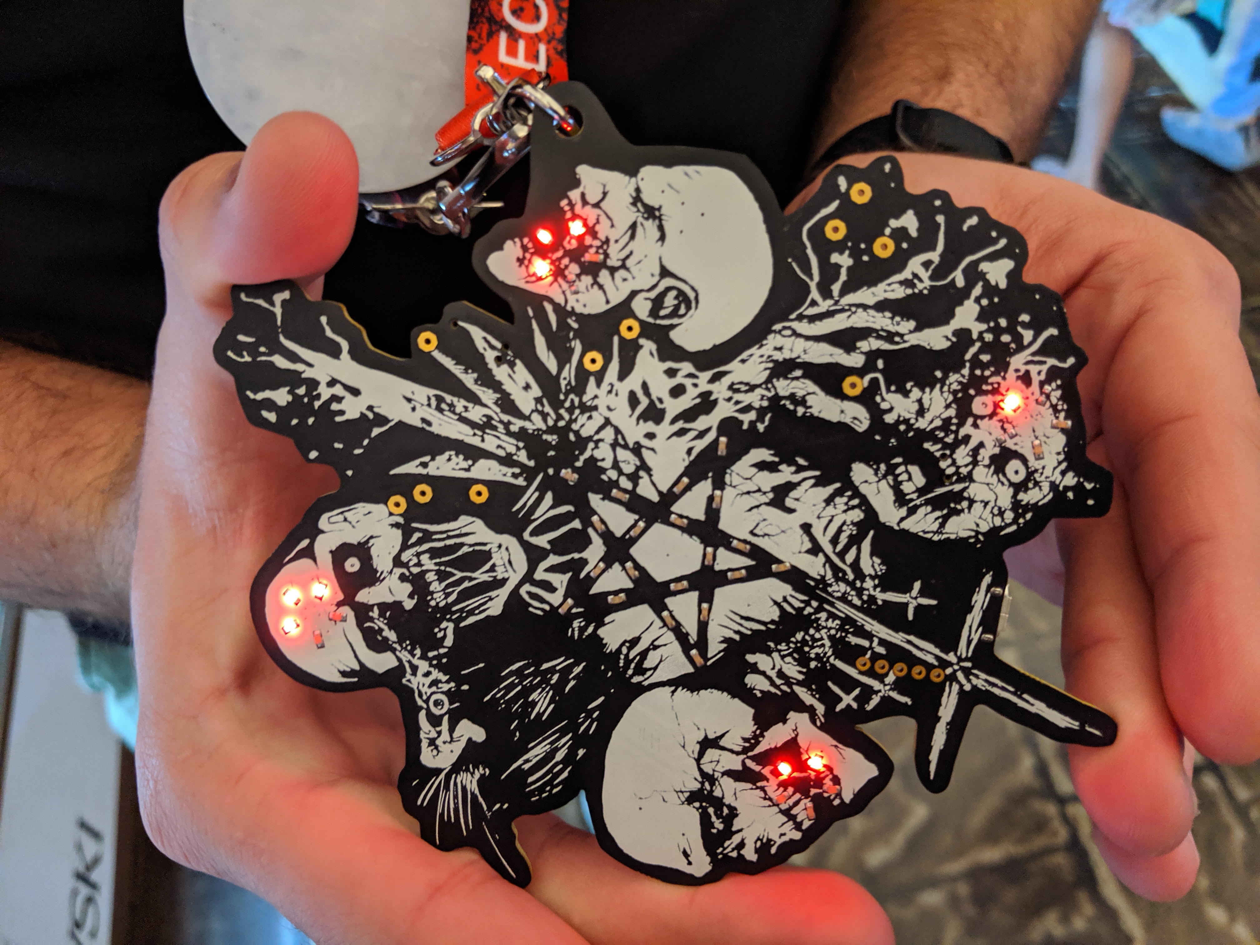 Hack 4 Satan badge DC27 - front