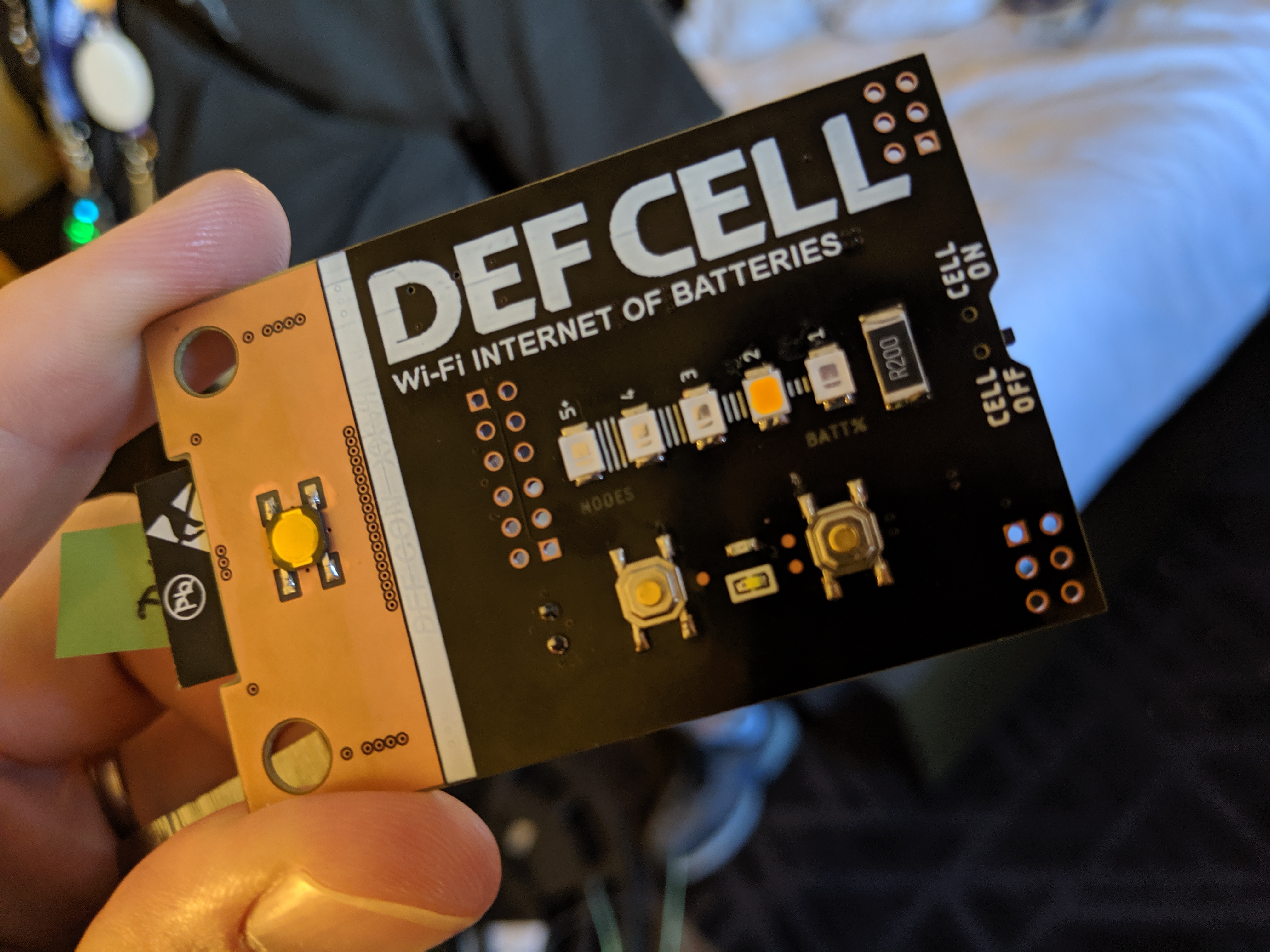 Internet of batteries badge