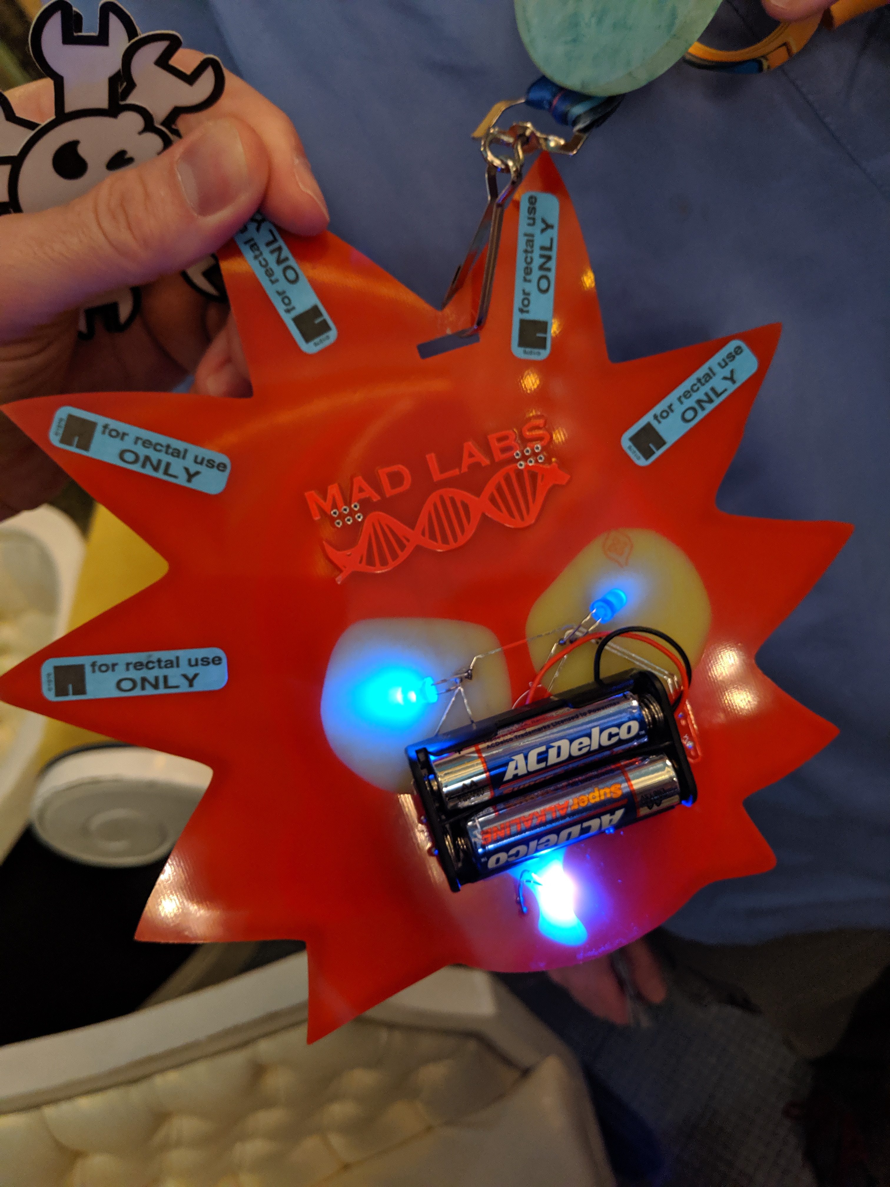 MadLabs badge DC27 - rear