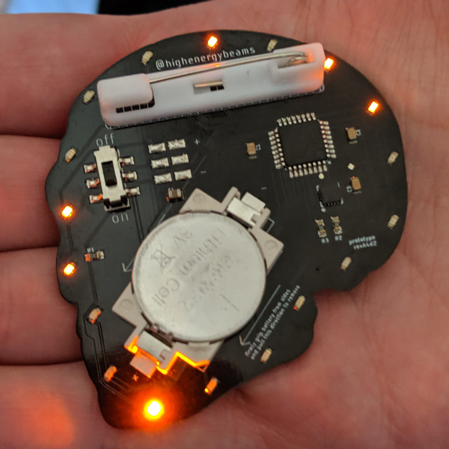 Skully badge DC27 - rear