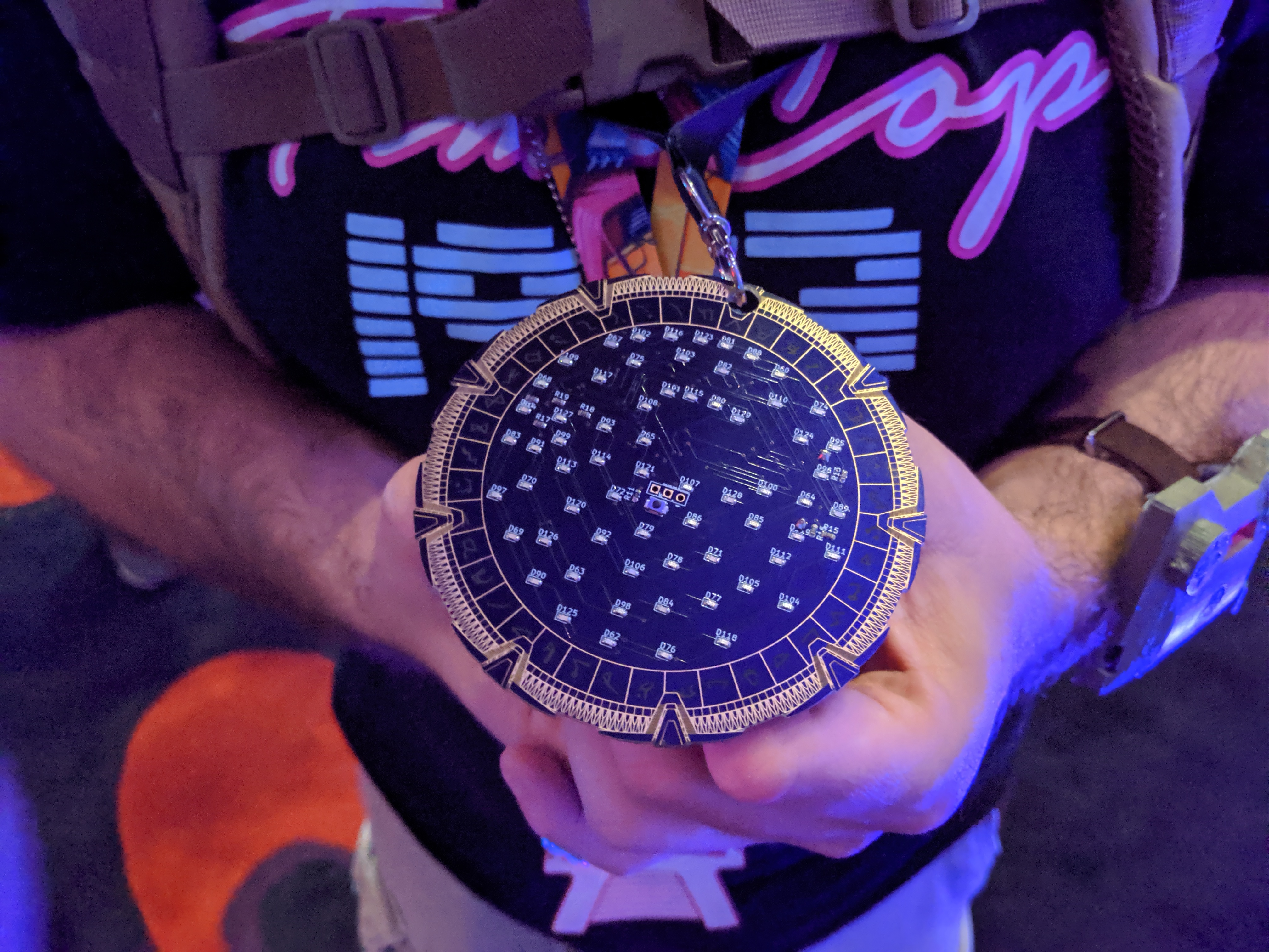 Stargate badge at DC27 - front