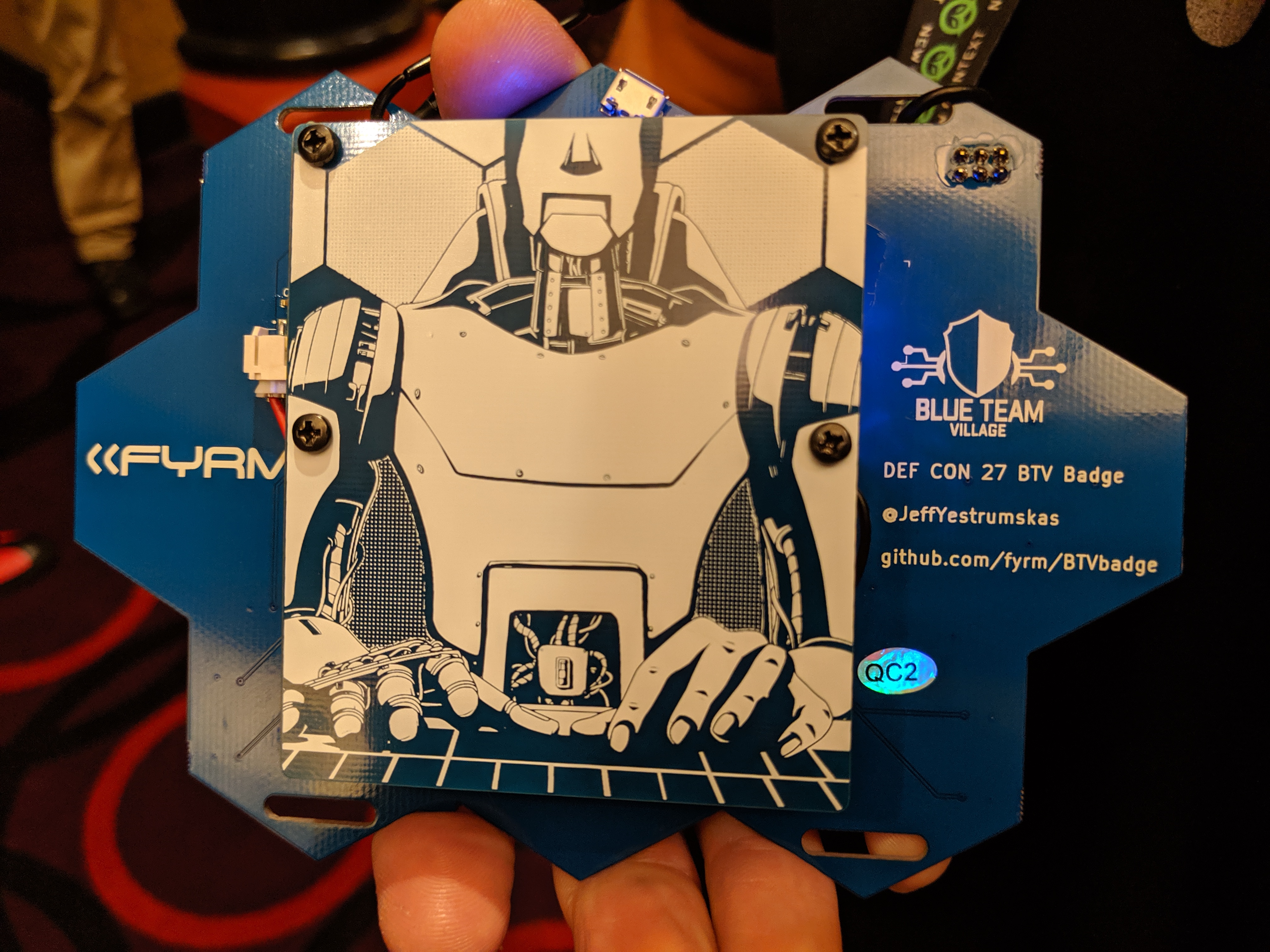 Blue Team Badge - rear