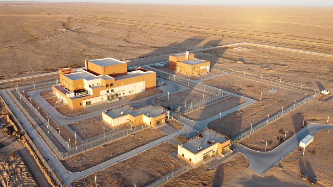 The TMSR-LF1 building seen from the sky. (Credit: SINAP)