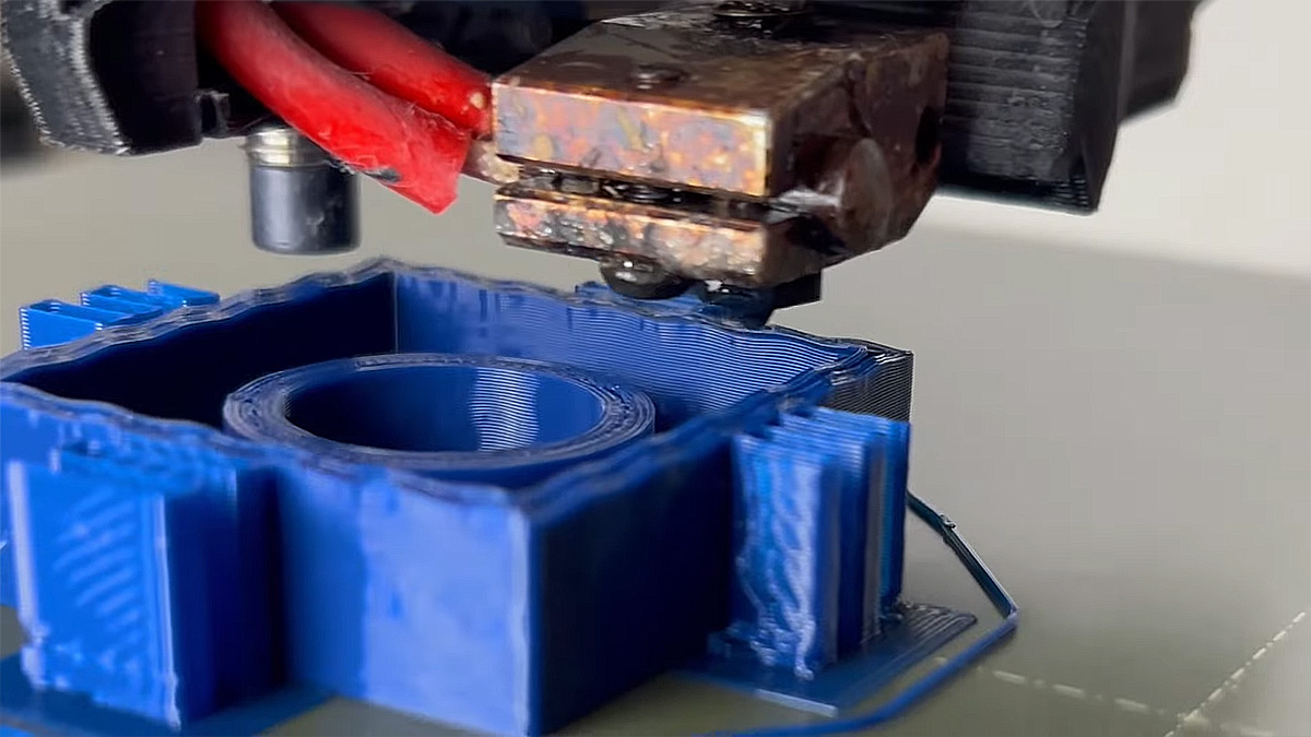 Non-planar 3d-print on bed