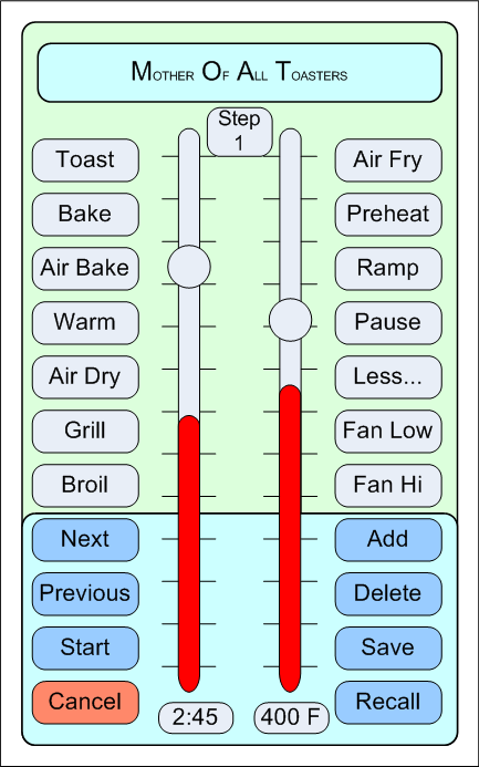 Toaster App Gui