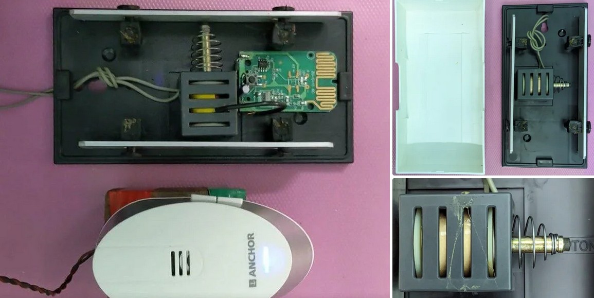 Internals of ding-dong doorbell.