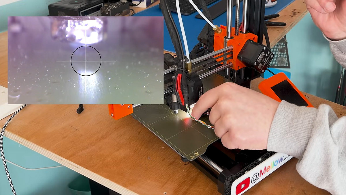 Prusa Mini with endoscope nozzle cam and pip preview