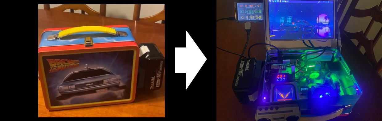 Back to the Future Lunchbox Cyberdeck