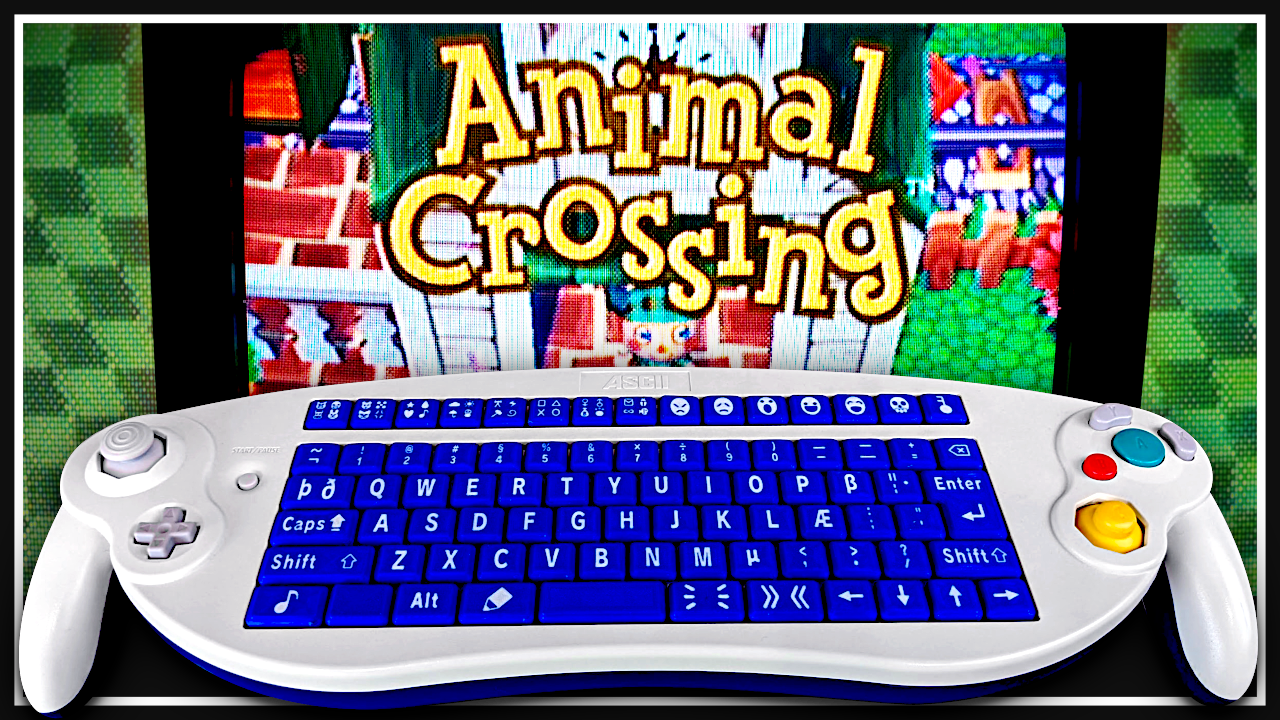 Animal Crossing keyboard banner