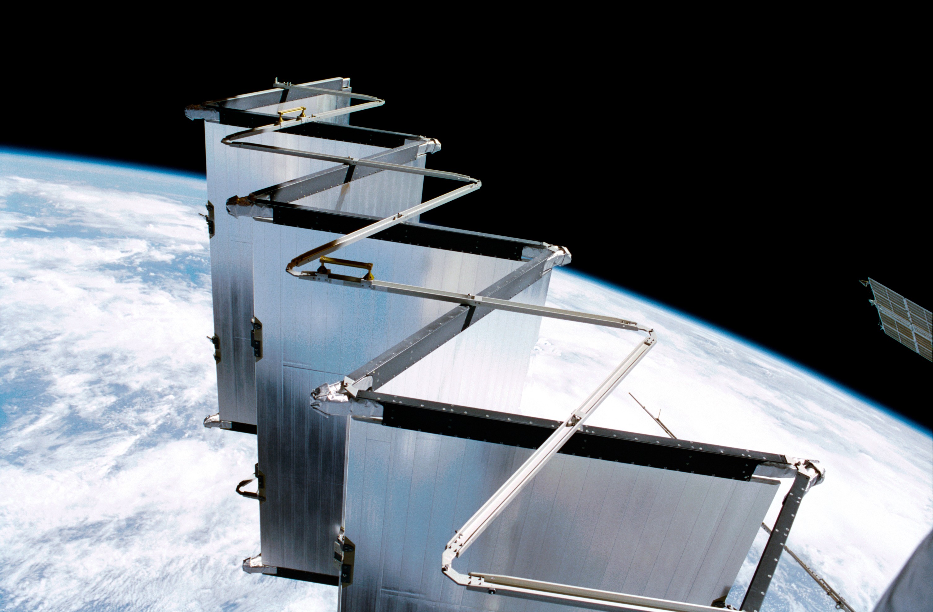 EEATCS radiator deployment during ISS Flight 5A