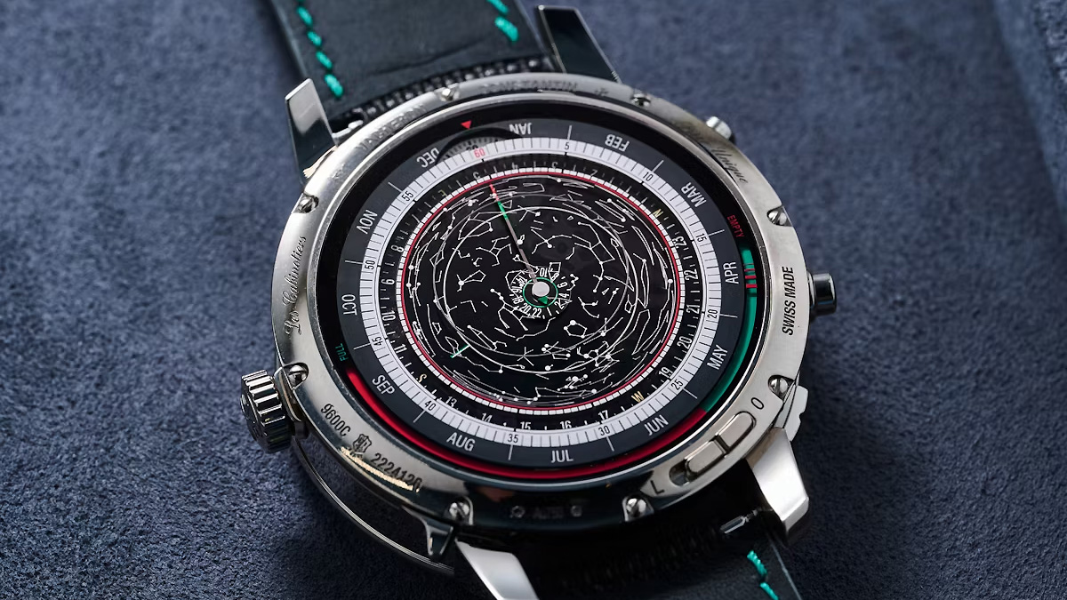 Close-up view of the Solaria Ultra Grand Complication watch