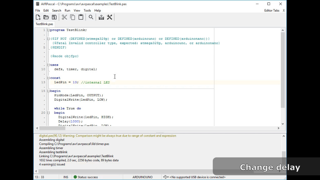 Screenshot of AVRpascal