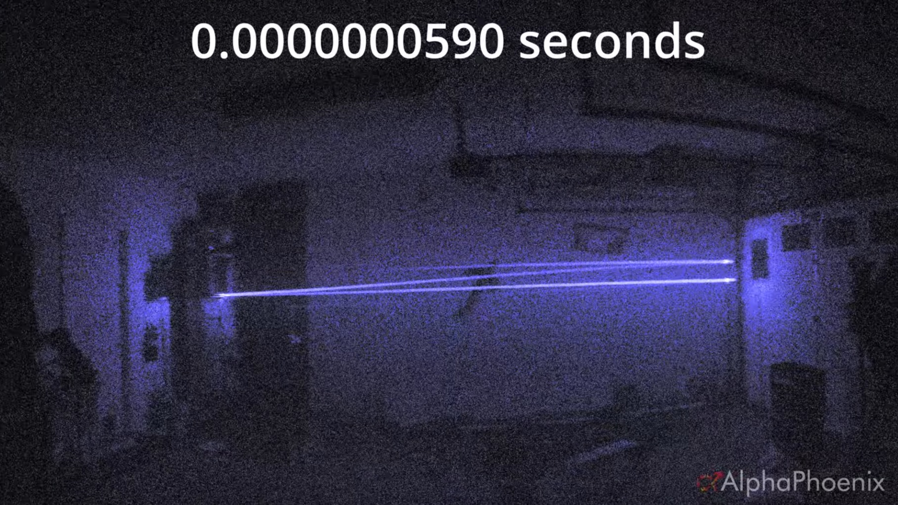 A frame from the two billion frames per second camera