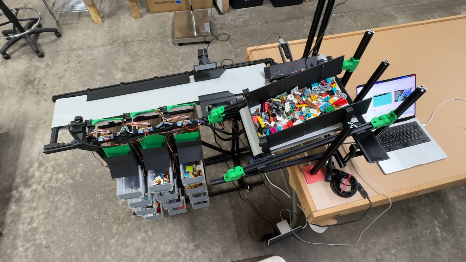 A photo of the LEGO sorter