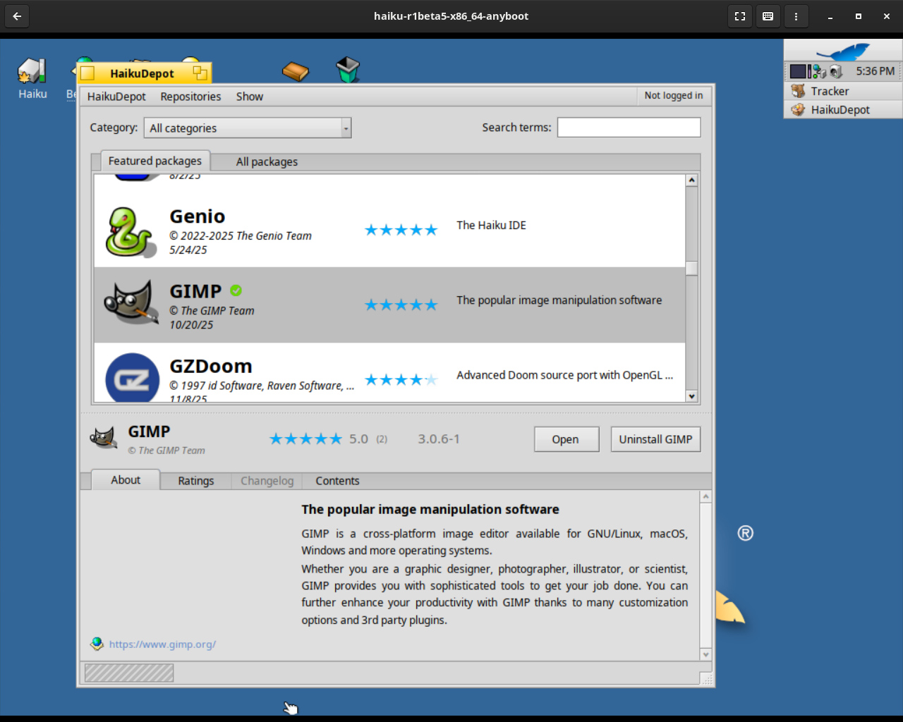 The HaikuDepot software library.