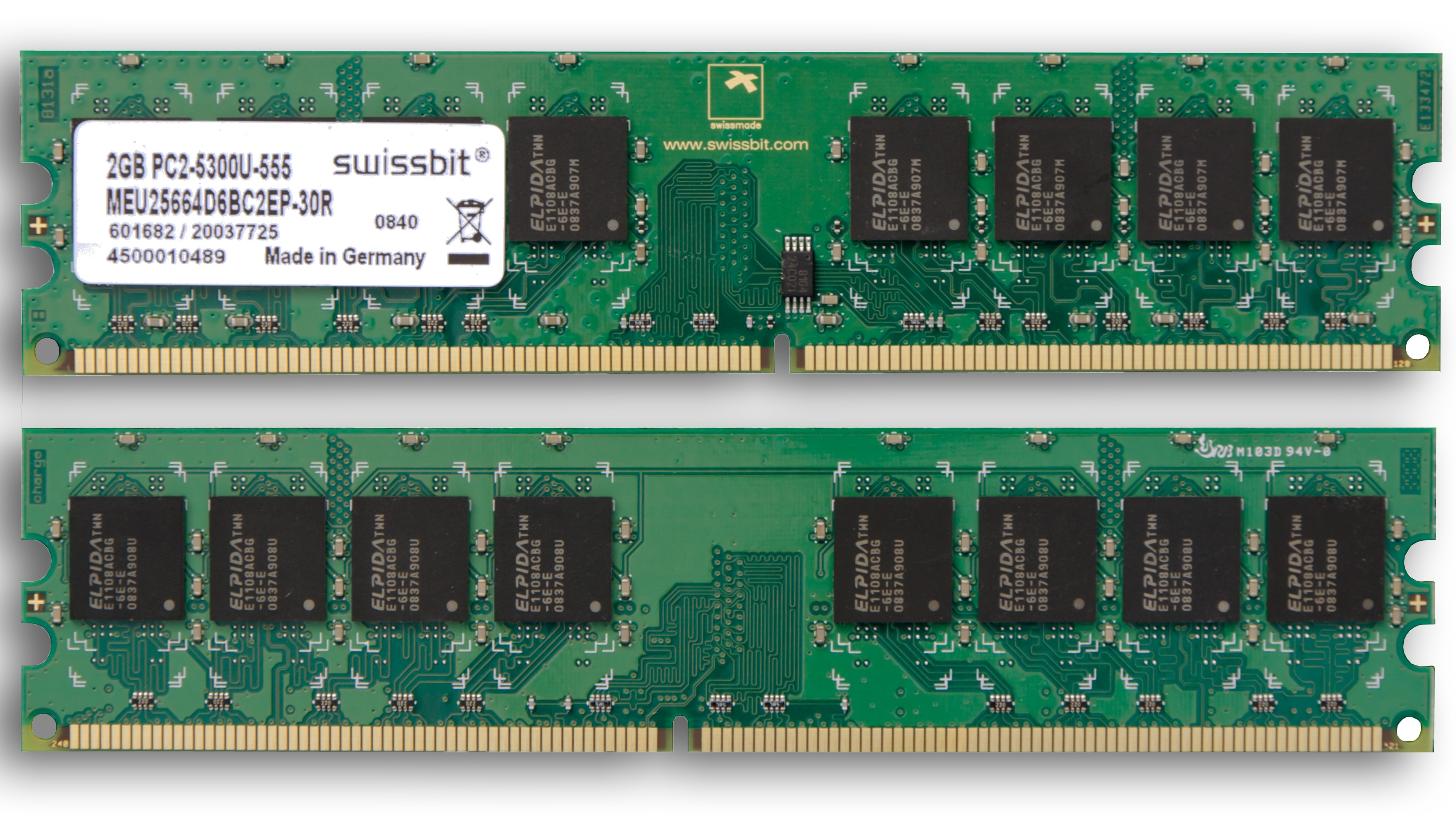 Swissbit 2GB PC2-5300U-555