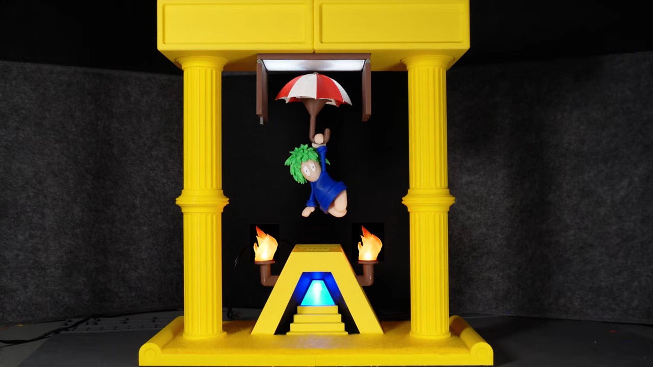 An image of a magnetically-suspended Lemming