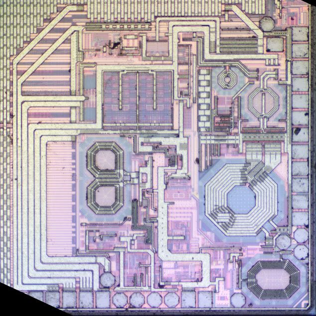 The RF section of the ESP32-C6 die. (Credit: electronupdate, YouTube)