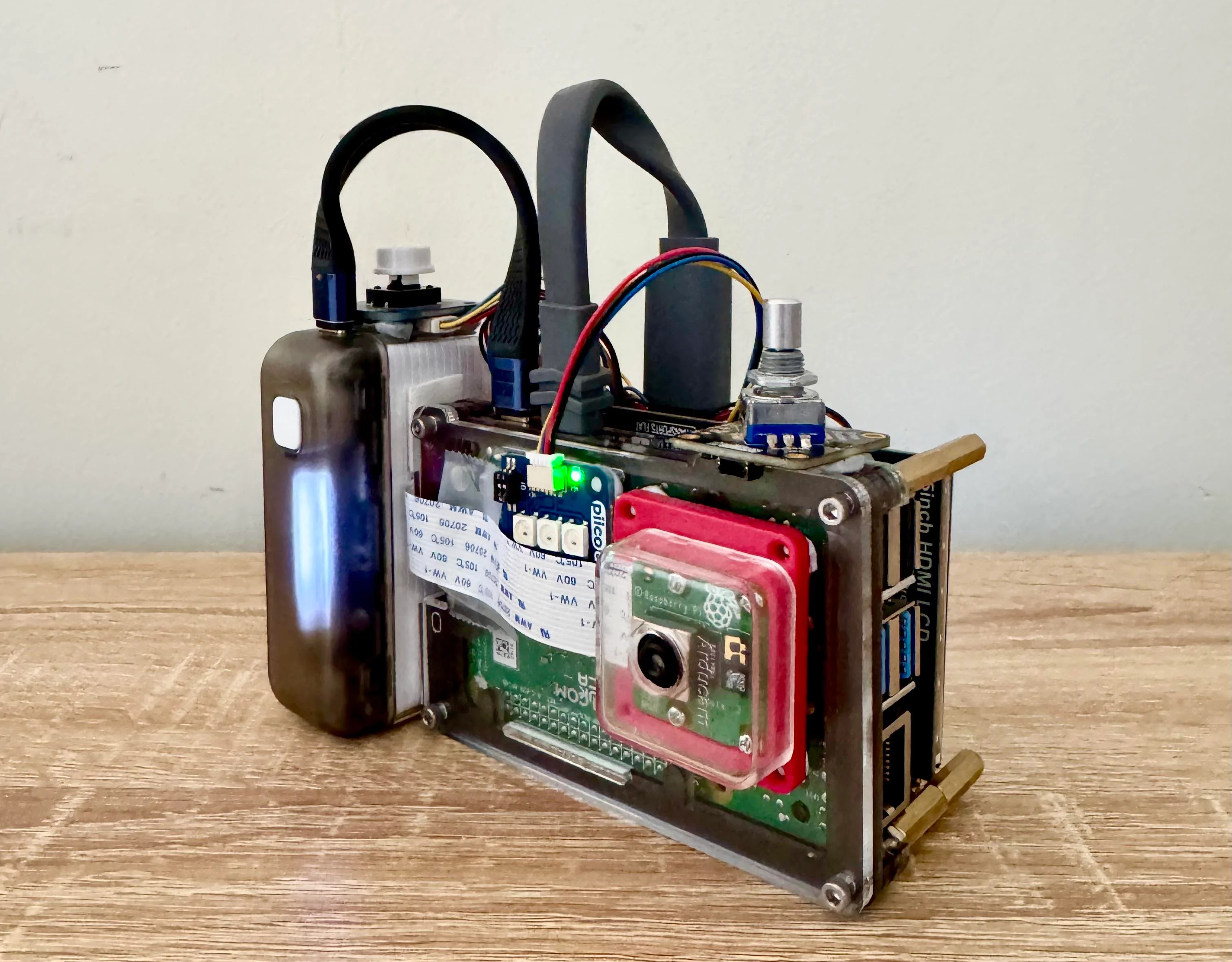 A Raspberry Pi-powered glitch camera, with adjustable glitch.